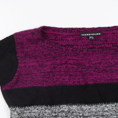 Womens UK Size 6 Warehouse Purple Pullover Jumper