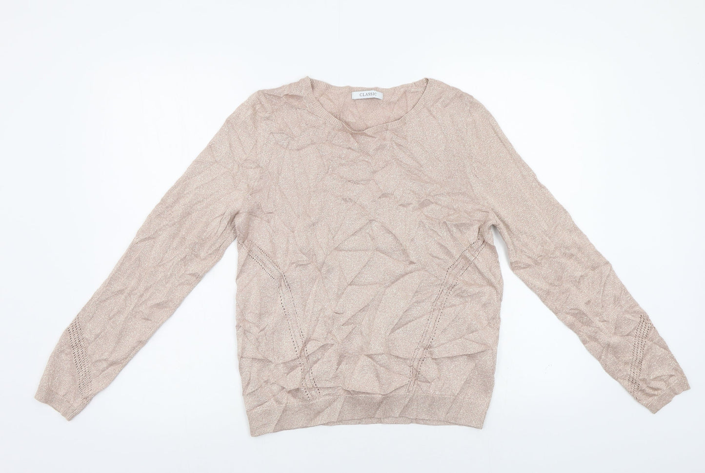 Womens UK Size 12 M&S Pink Pullover Jumper