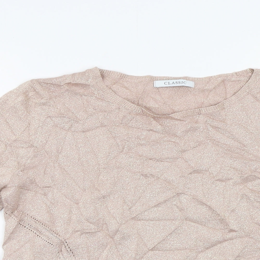 Womens UK Size 12 M&S Pink Pullover Jumper