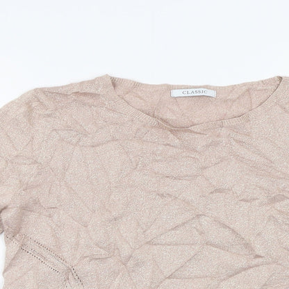 Womens UK Size 12 M&S Pink Pullover Jumper