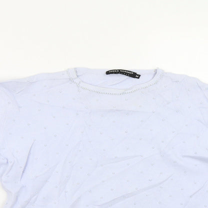 Womens UK Size M Debbie Morgan Blue Pullover Jumper
