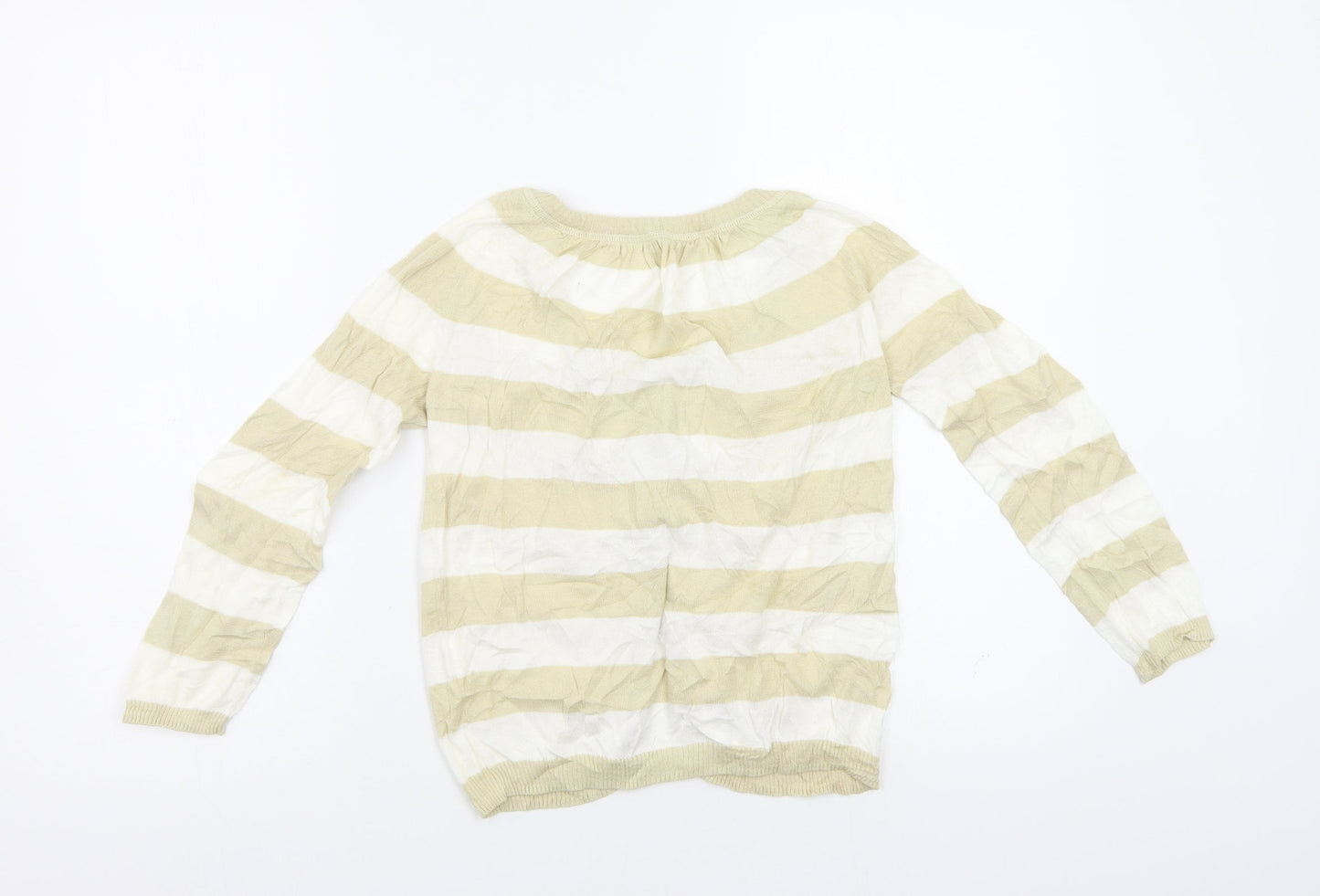 Womens UK Size S Preworn Beige Cardigan Jumper