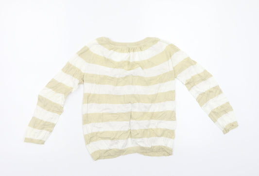 Womens UK Size S Preworn Beige Cardigan Jumper