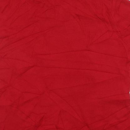 Just Elegance Womens Red   Pullover Jumper Size L