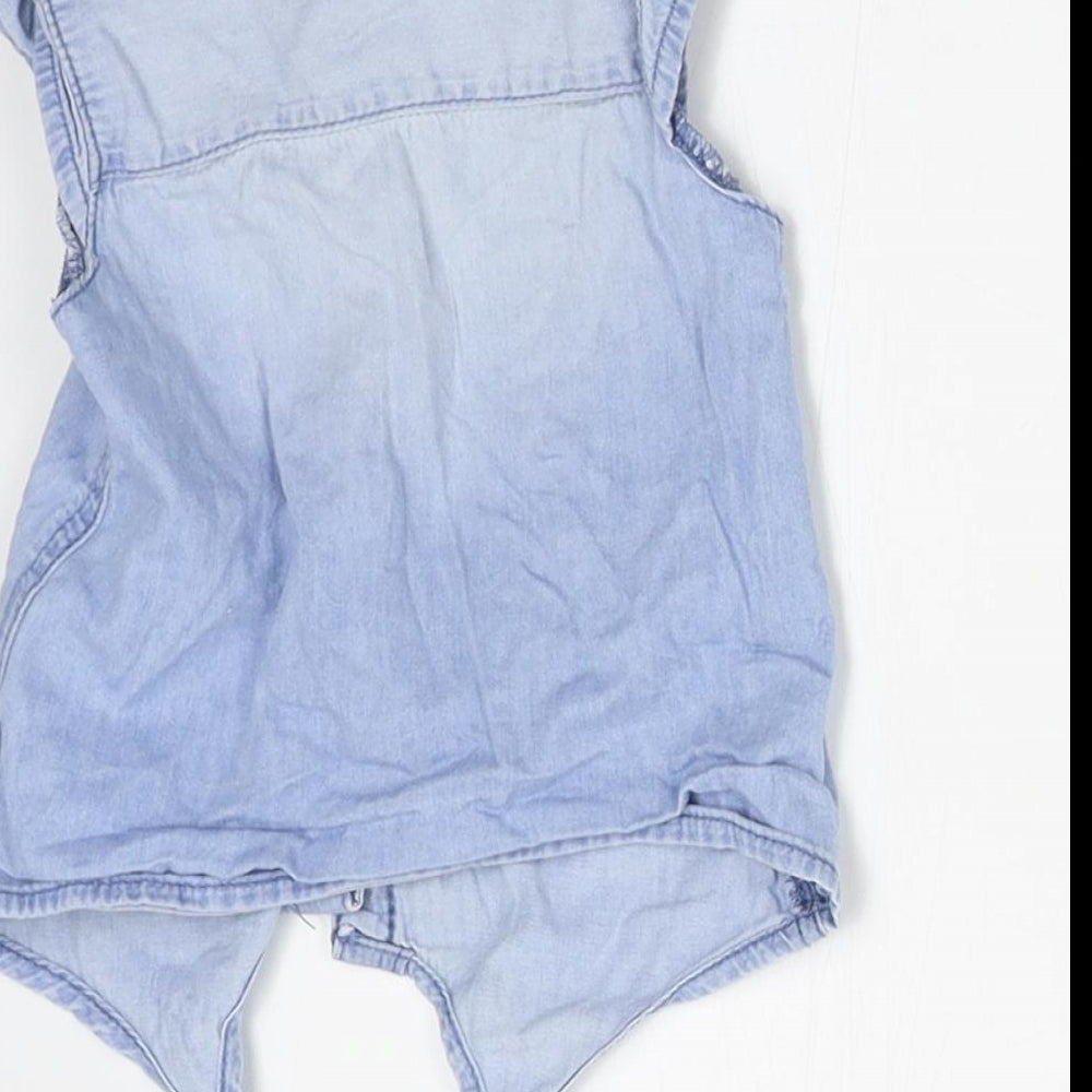 Denim Co Baby Blue   Basic Button-Up Size 6-9 Months