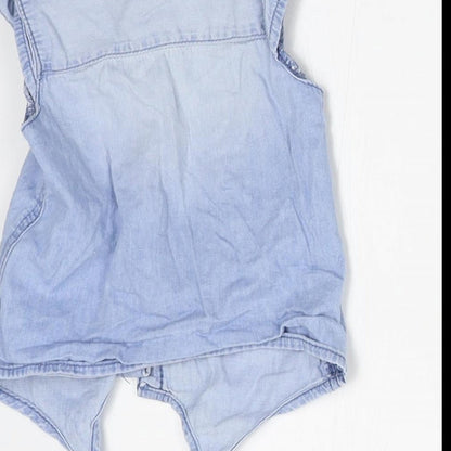 Denim Co Baby Blue   Basic Button-Up Size 6-9 Months