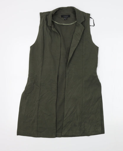 Womens UK Size 10 Atmosphere Green Wrap Jumper
