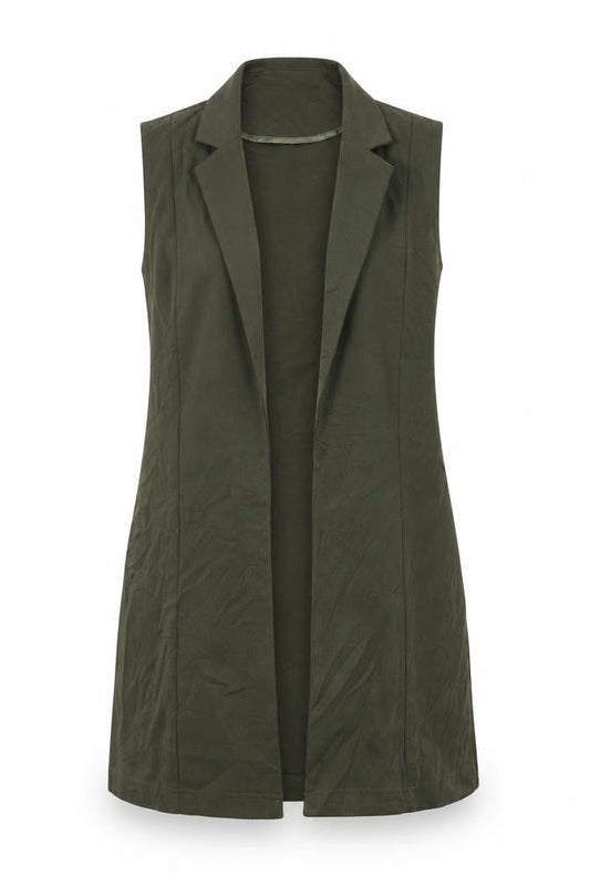 Womens UK Size 10 Atmosphere Green Wrap Jumper