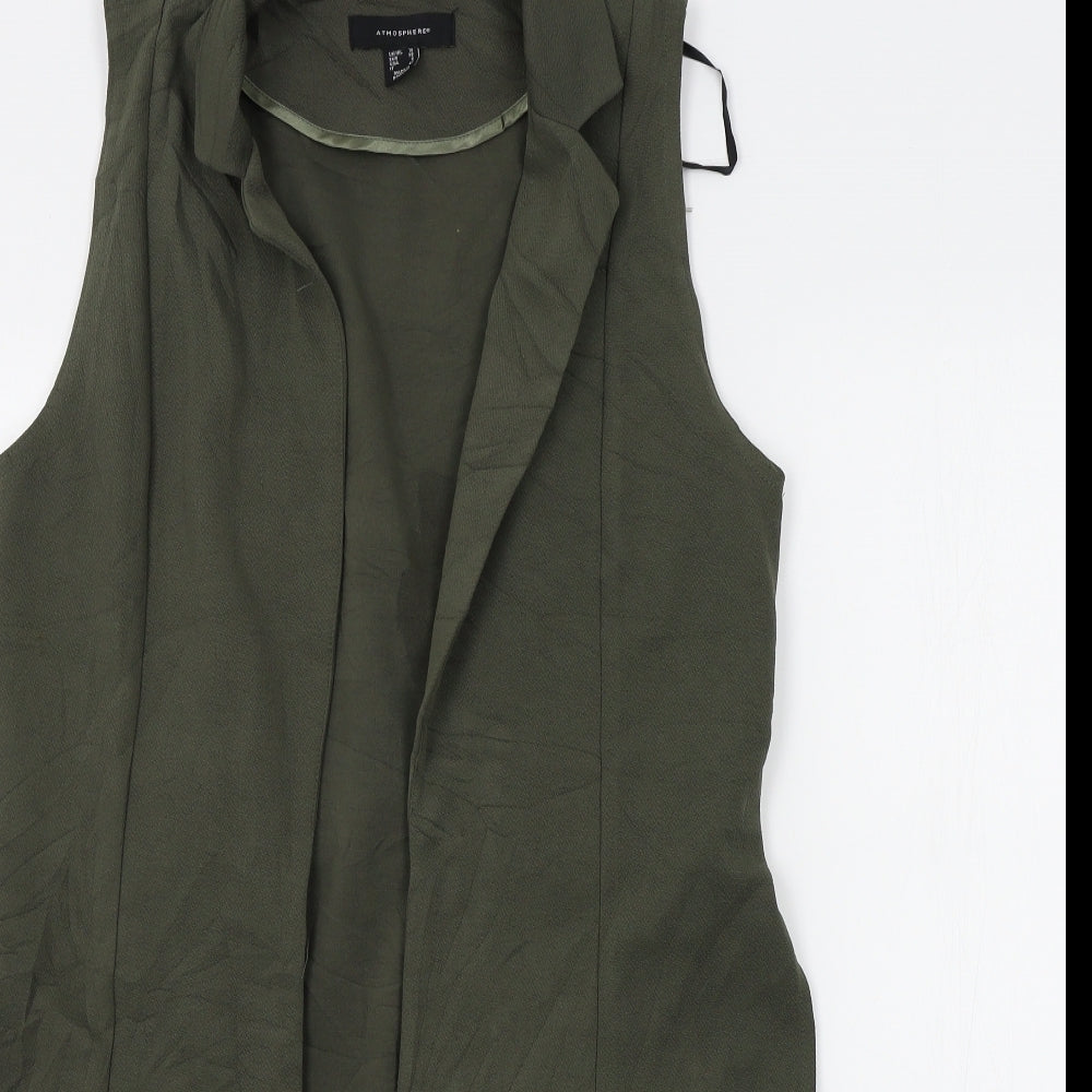 Womens UK Size 10 Atmosphere Green Wrap Jumper