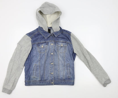 Womens UK Size M FOREVER 21 Blue Jacket