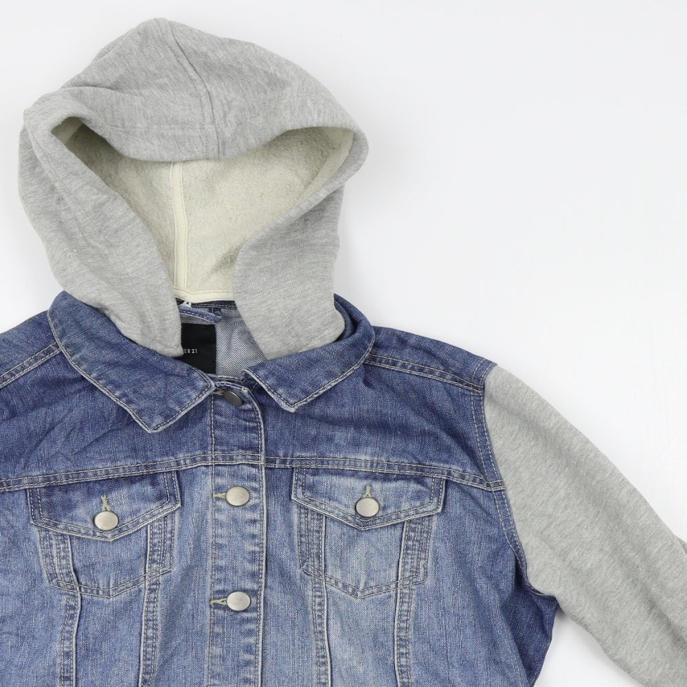 Womens UK Size M FOREVER 21 Blue Jacket