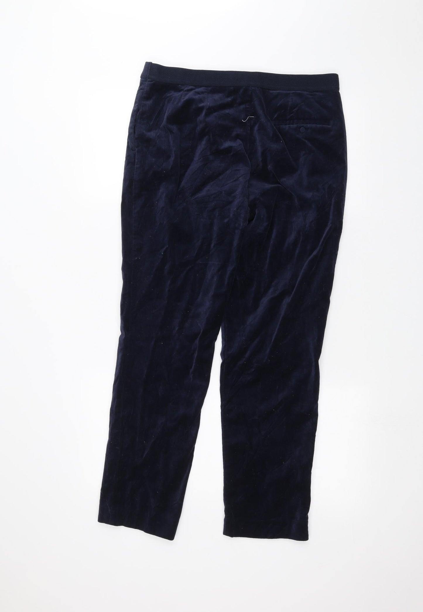 Womens UK Size 12 Marks and Spencer Regular Fit  Blue Trousers