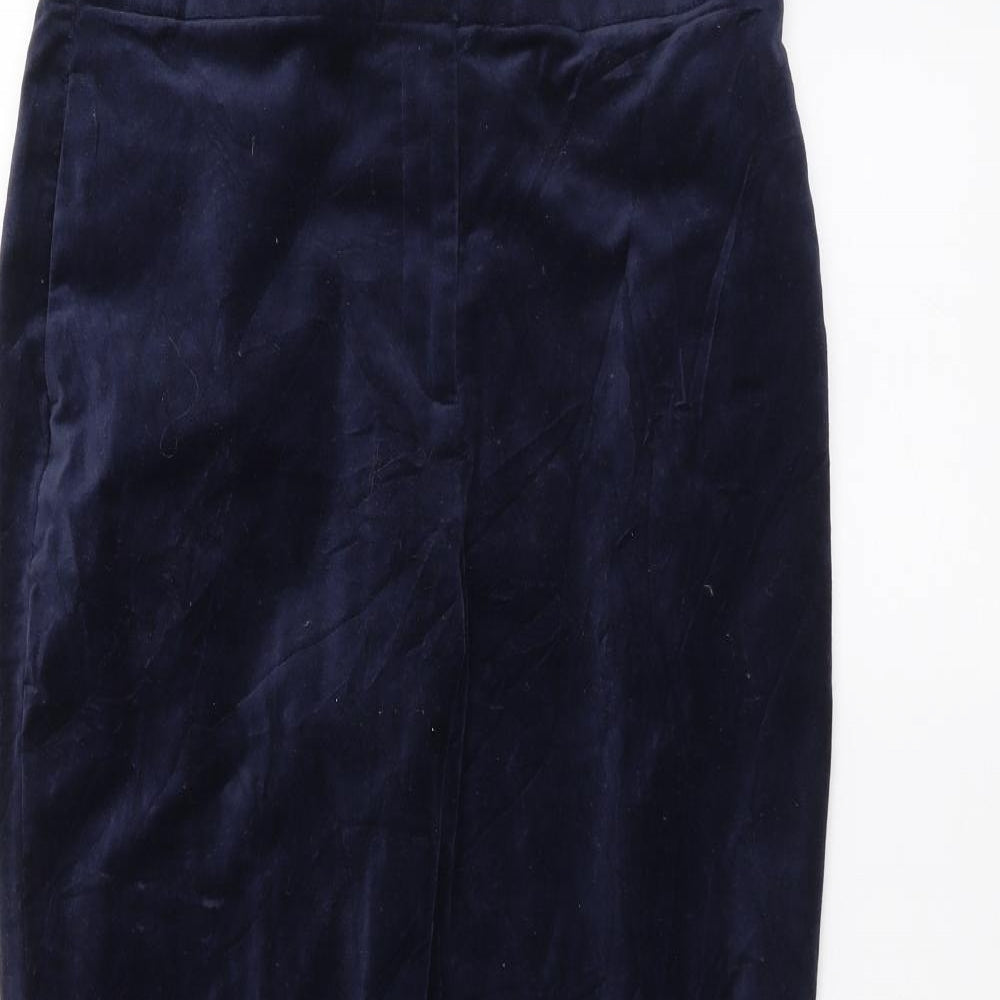 Womens UK Size 12 Marks and Spencer Regular Fit  Blue Trousers