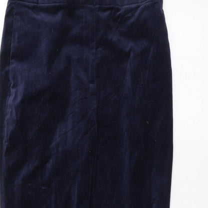 Womens UK Size 12 Marks and Spencer Regular Fit  Blue Trousers