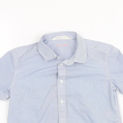 H&M Boys Blue Striped  Basic Button-Up Size 5-6 Years