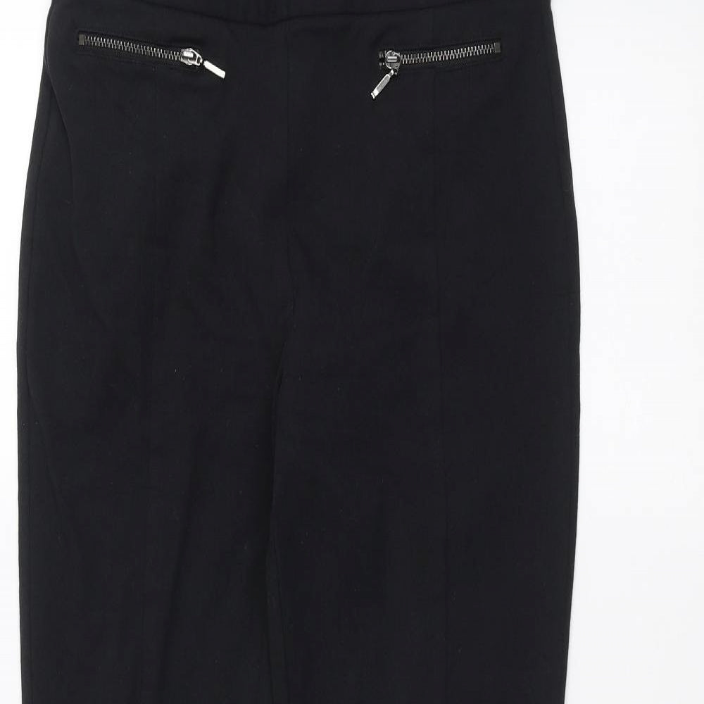 Womens UK Size 10 Marks and Spencer Regular Fit  Black Trousers