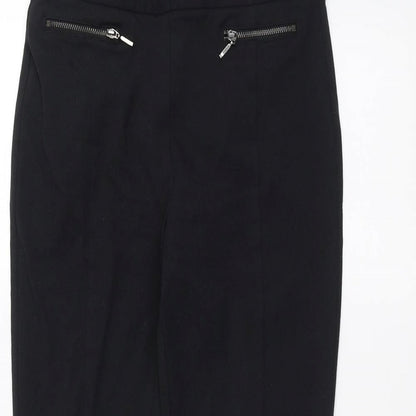 Womens UK Size 10 Marks and Spencer Regular Fit  Black Trousers