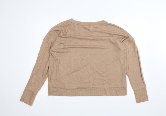 Womens UK Size 16 Marks and Spencer Brown Pullover Jumper