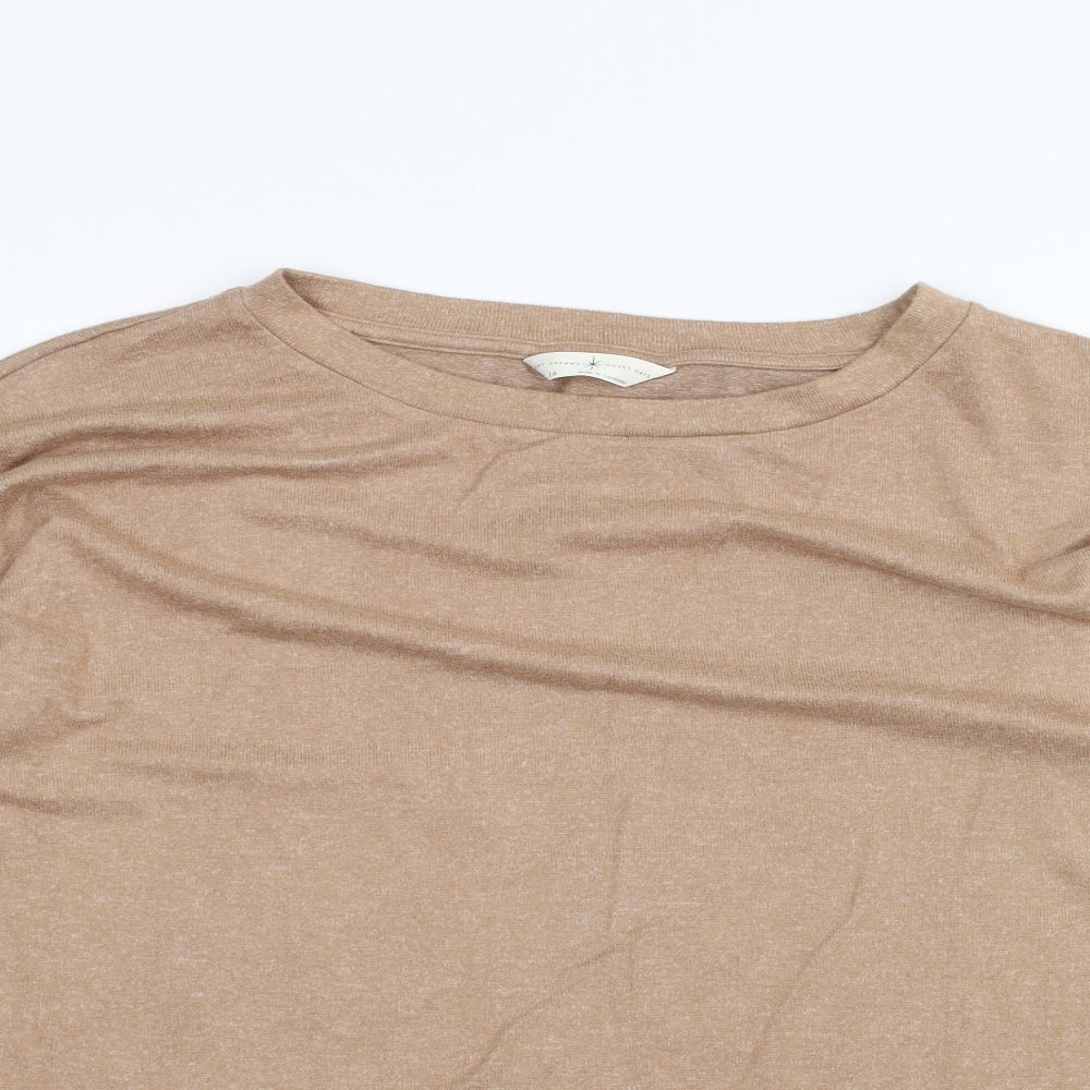 Womens UK Size 16 Marks and Spencer Brown Pullover Jumper