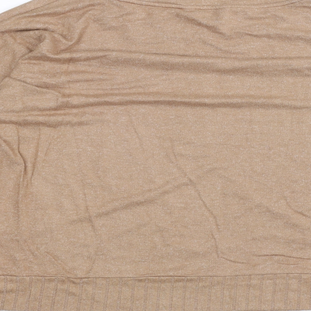 Womens UK Size 16 Marks and Spencer Brown Pullover Jumper