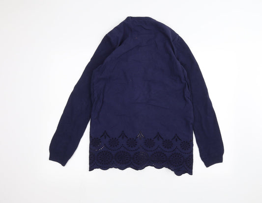 Womens UK Size 8 Marks and Spencer Blue Cardigan Jumper