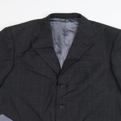 Mens UK Size 40 Marks and Spencer Regular Black Suit Jacket