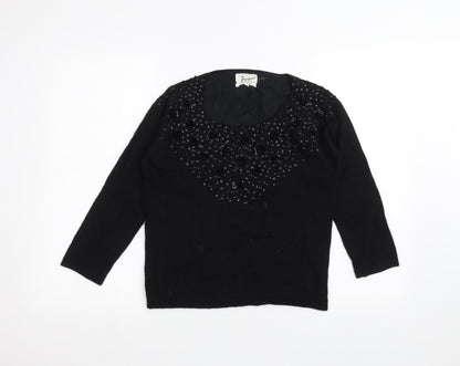frambears Womens Black   Pullover Jumper Size 10