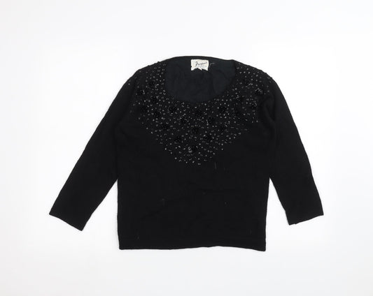 frambears Womens Black   Pullover Jumper Size 10