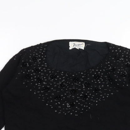 frambears Womens Black   Pullover Jumper Size 10