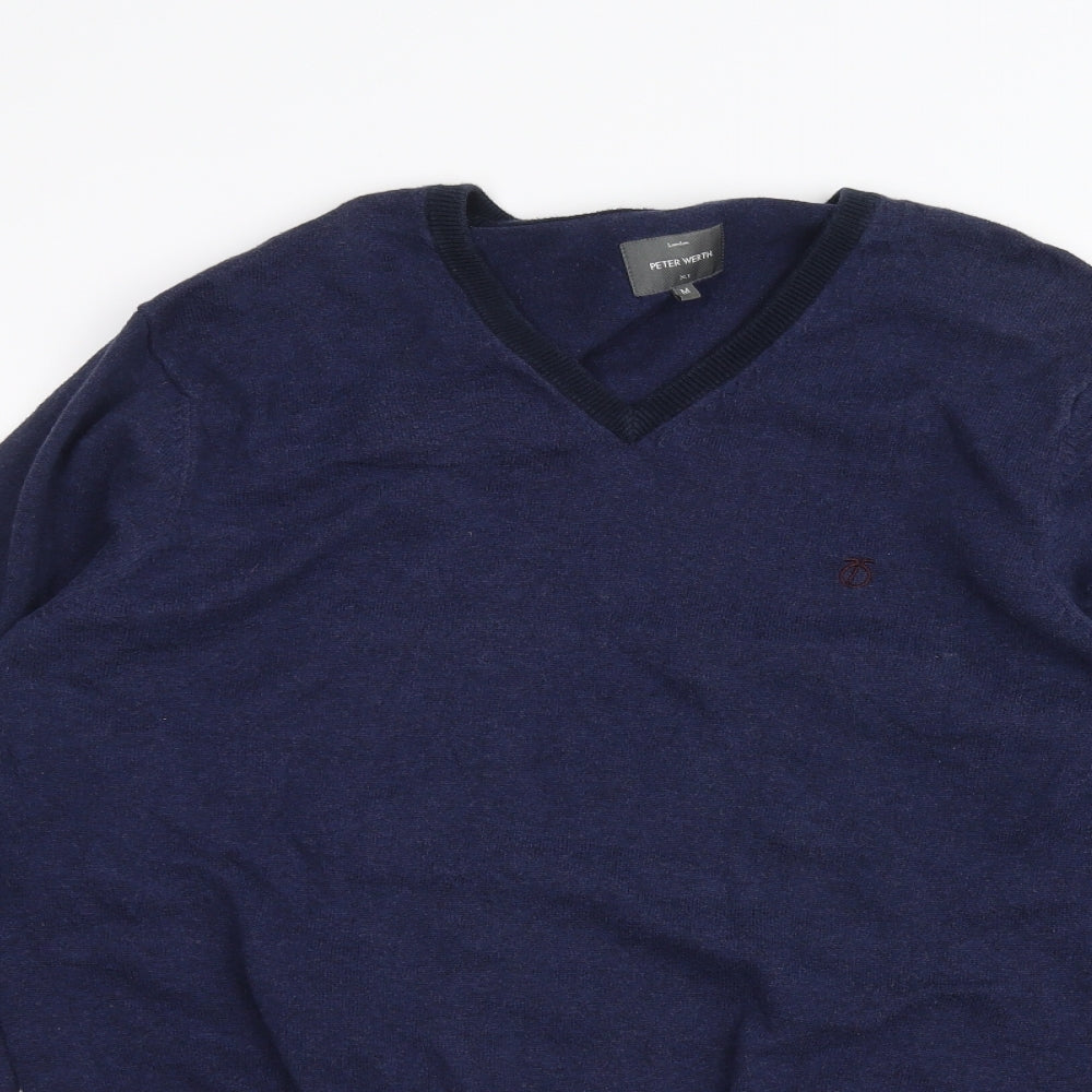 Peter Werth Mens Blue   Pullover Jumper Size M
