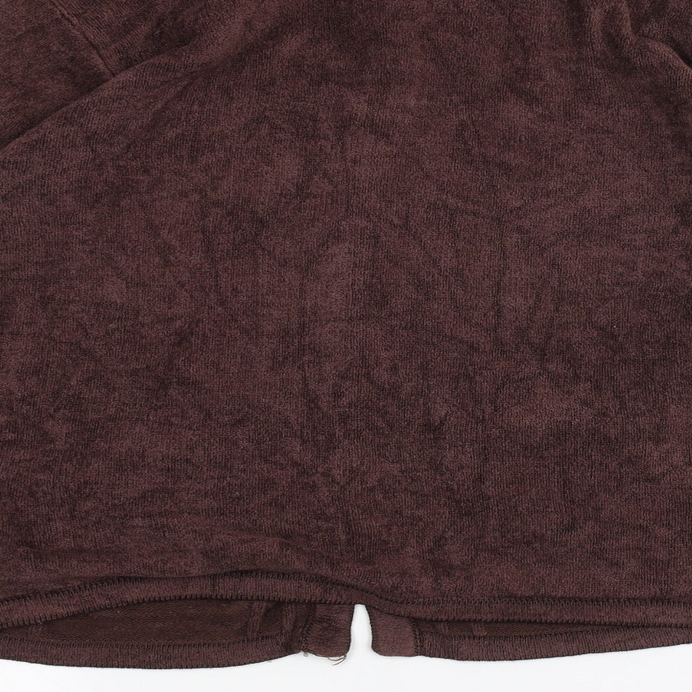 Brand and care label for elizabeth scott women’s brown jacket, size L