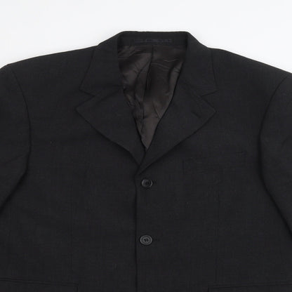 You Mens Black   Jacket Suit Jacket Size 40