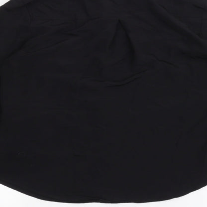 Womens UK Size 10 Incorporatewear Black Basic Button-Up