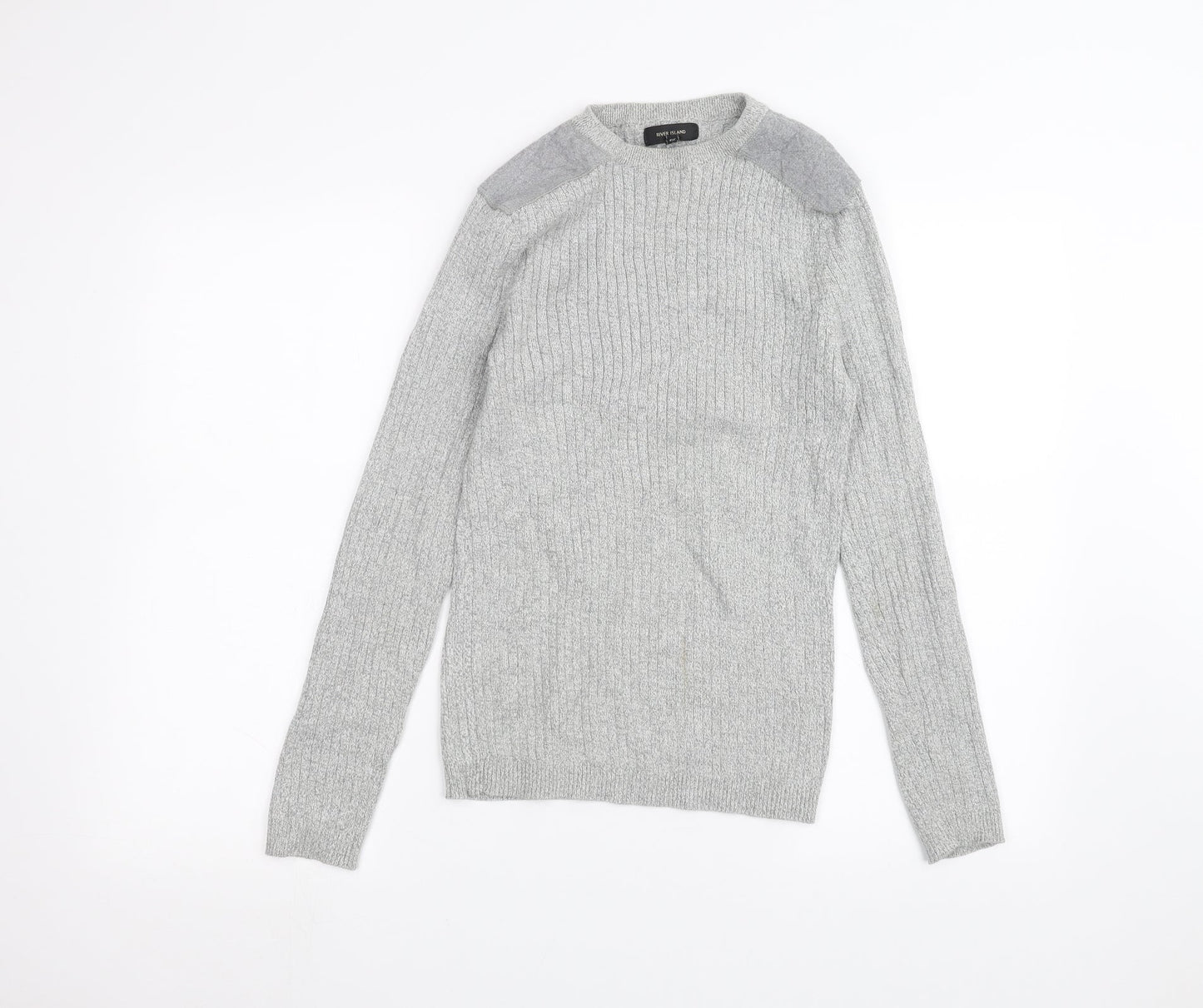 River Island Mens Grey   Pullover Jumper Size S