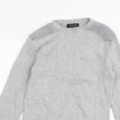 River Island Mens Grey   Pullover Jumper Size S