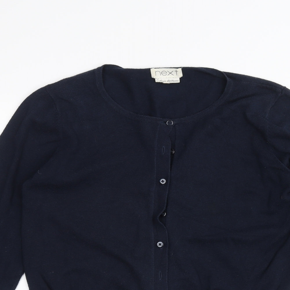 Womens UK Size 14 NEXT Blue Cardigan Jumper