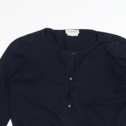 Womens UK Size 14 NEXT Blue Cardigan Jumper