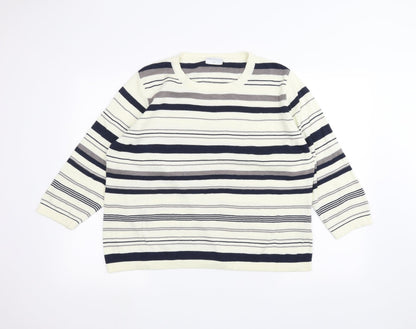 Womens UK Size 2XL Cotswold White Pullover Jumper