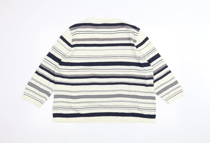 Womens UK Size 2XL Cotswold White Pullover Jumper