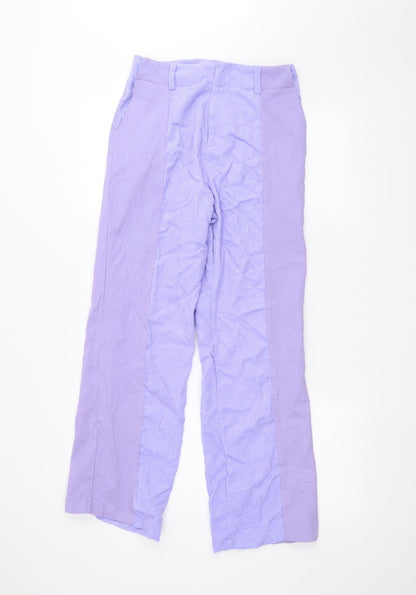Womens UK Size M Preworn Regular Fit  Blue Trousers