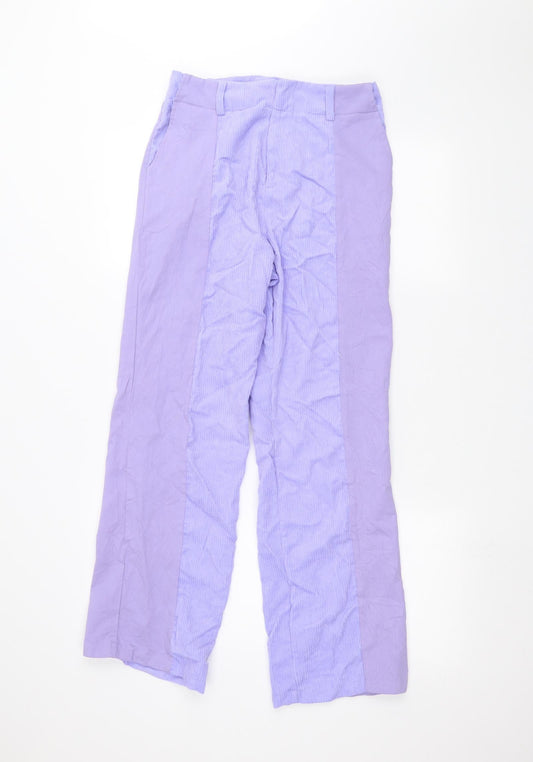 Womens UK Size M Preworn Regular Fit  Blue Trousers