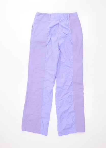 Womens UK Size M Preworn Regular Fit  Blue Trousers