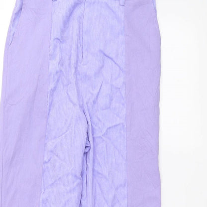 Womens UK Size M Preworn Regular Fit  Blue Trousers