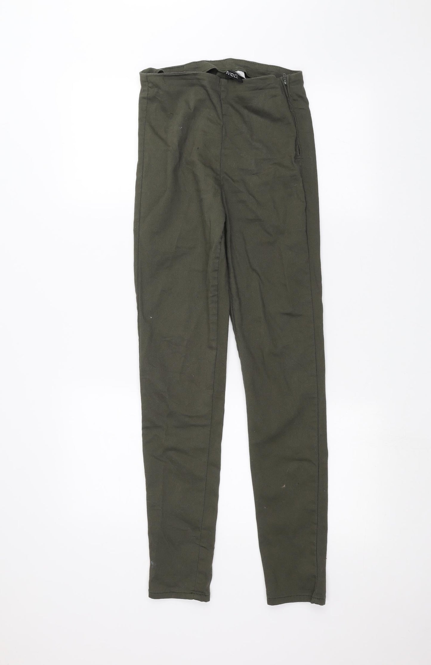 Womens UK Size 8 H&M Regular Fit Skinny Green Jeans