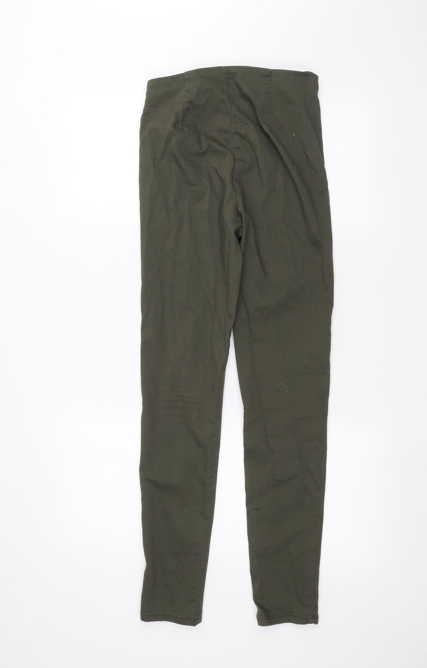 Womens UK Size 8 H&M Regular Fit Skinny Green Jeans