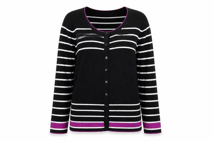 Womens UK Size M Precis Black Cardigan Jumper