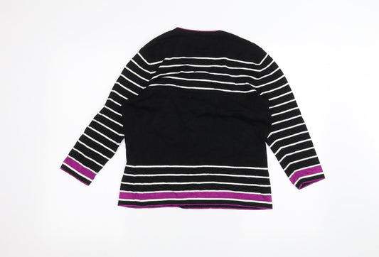 Womens UK Size M Precis Black Cardigan Jumper