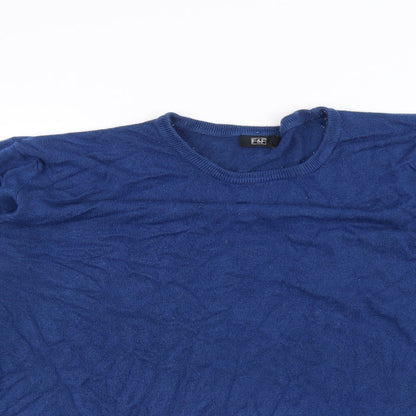 F&F Mens Blue   Pullover Jumper Size 2XL