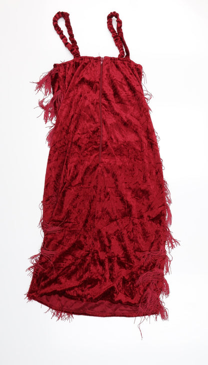 Funshack Womens Red   Sheath  Size L