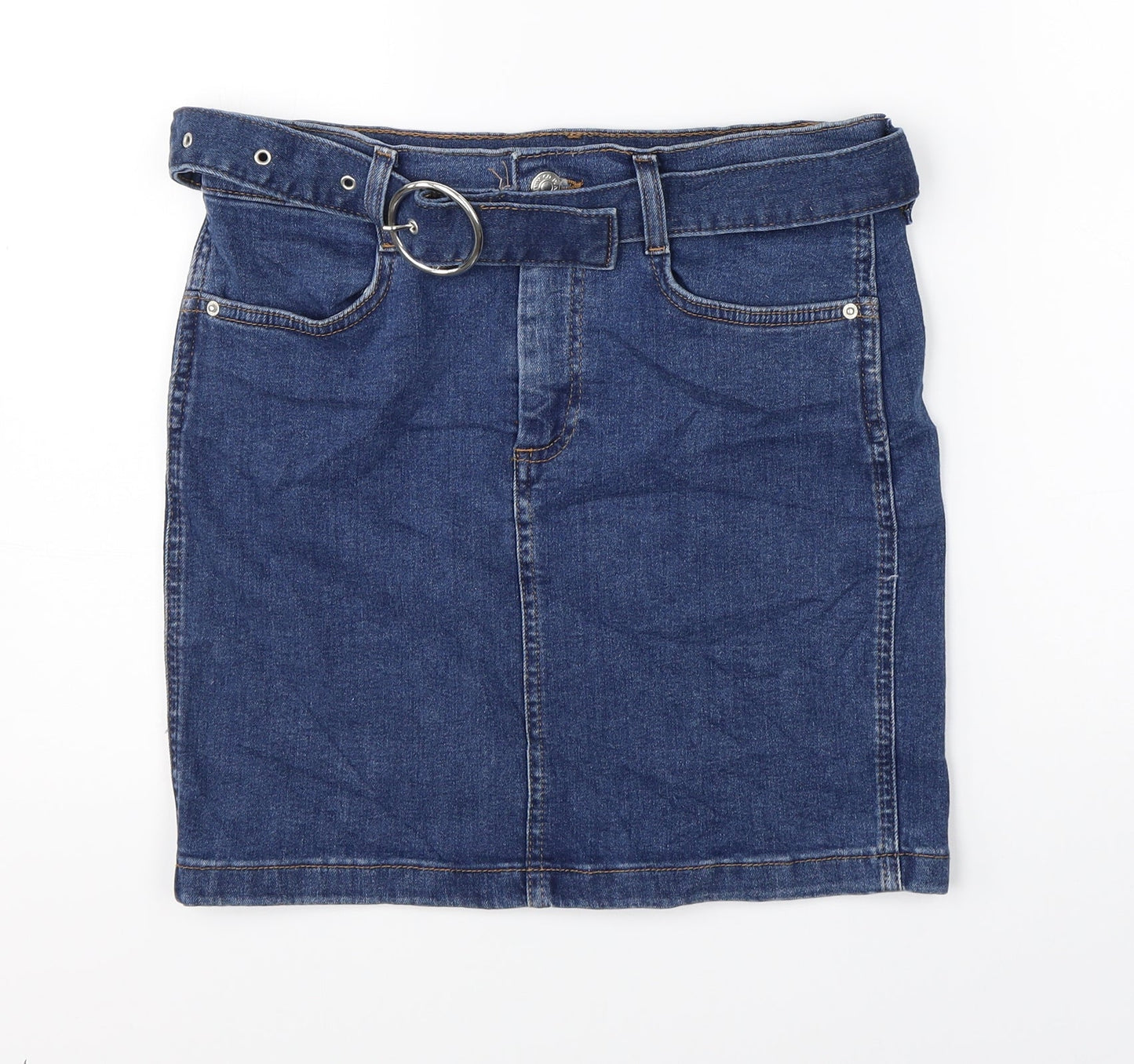 Womens UK Size 8 Denim CO Straight & Pencil Denim Skirt